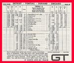 1965 GT Chicago Timetable
