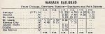 1946 Wabash Condensed Timetables