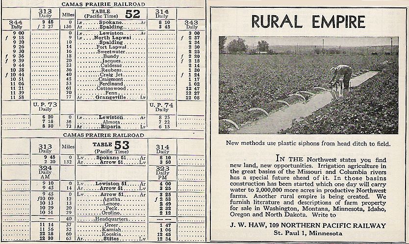1947 Camas Prairie Railroad