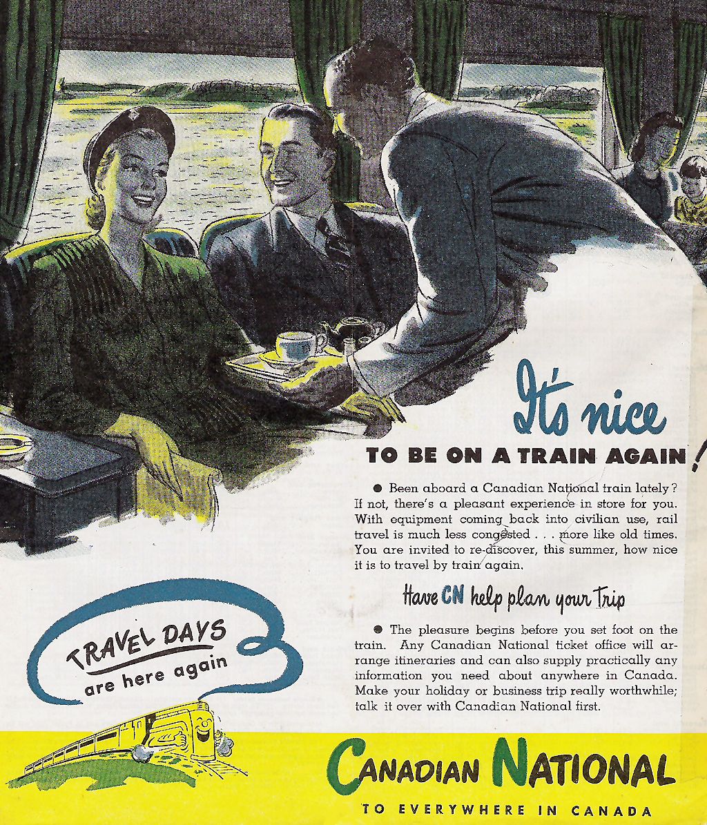 1946 CN Post-War Travel Promo