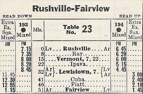 1953 CBQ Fairview Mixed Train