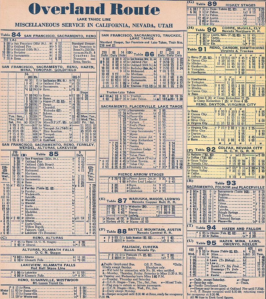 1937 Miscellaneous Service in Utah, Nevada, and California