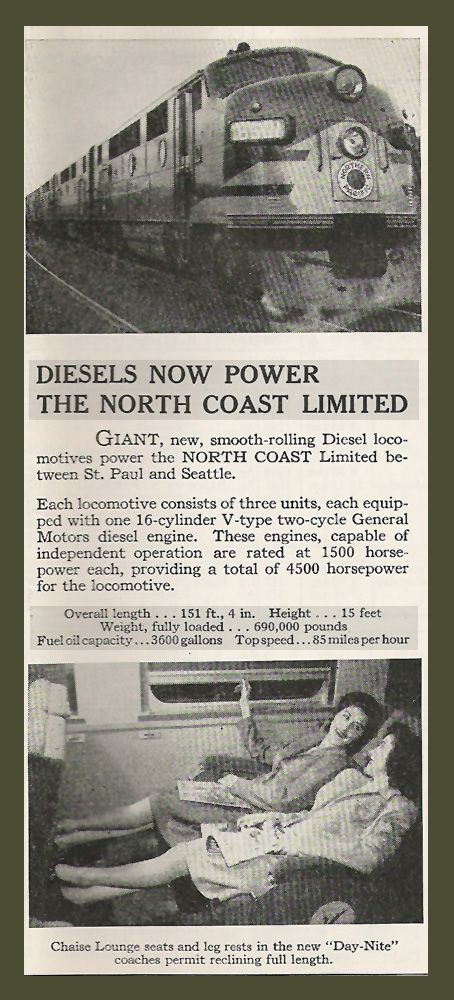 1947 NP New Diesel Locomotive Promo