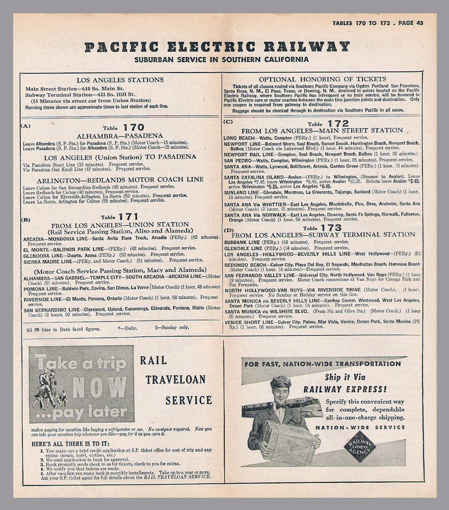 1949 SP / Pacific Electric Connections