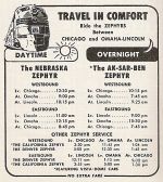 1953 CBQ Nebraska Zephyrs