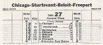 1956 MILW Sturtevant - Freeport Timetable