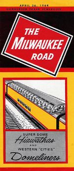 1964 MILW Timetable Cover