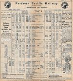 1955 NP Minneapolis - Casselton Timetable