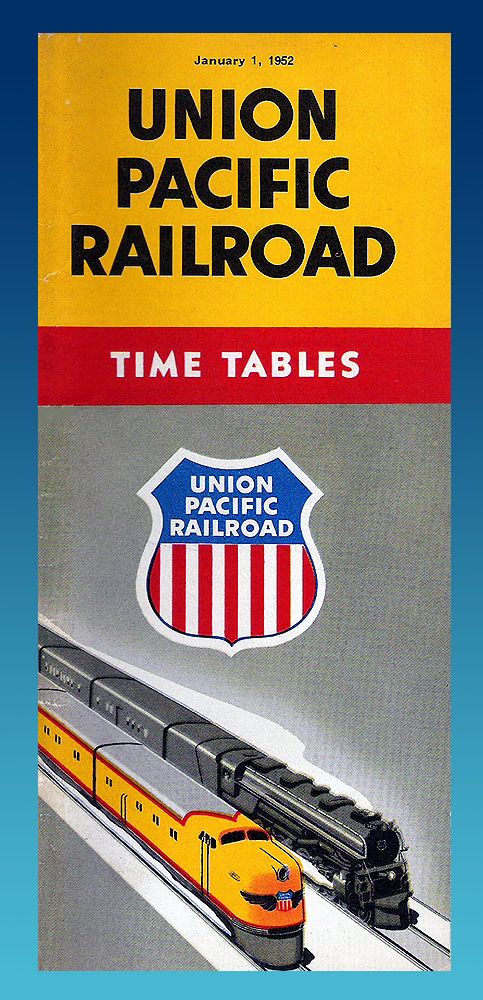 1952 UP Timetable Cover