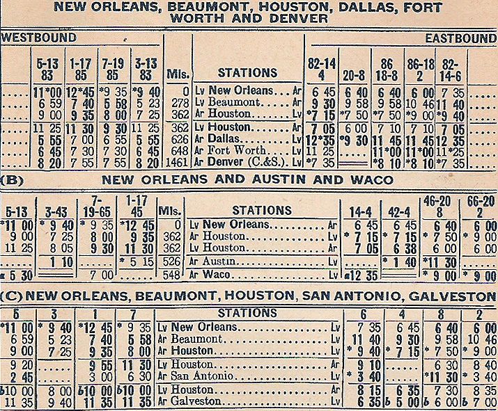 1937 SP Louisiana / Texas Service