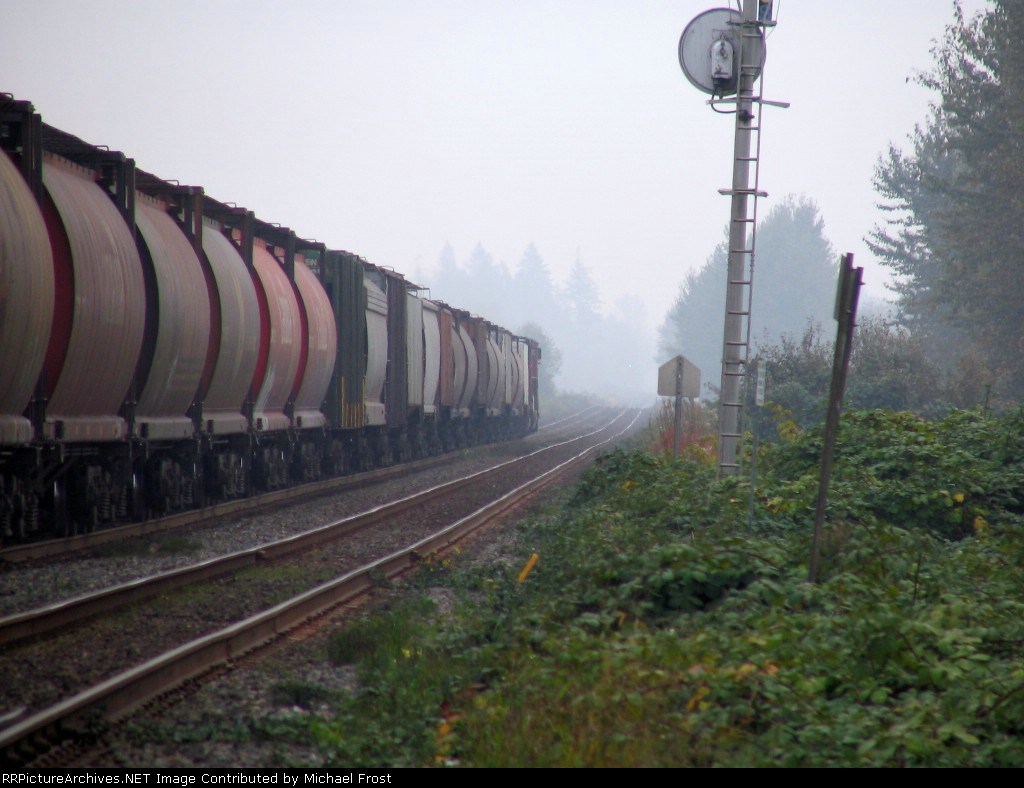 East bound grain train