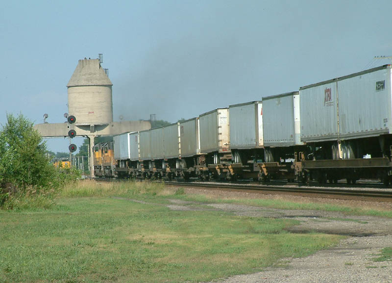 Heading for the coaling tower