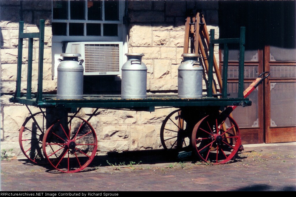 Old Station Wagon & Milk Cans 