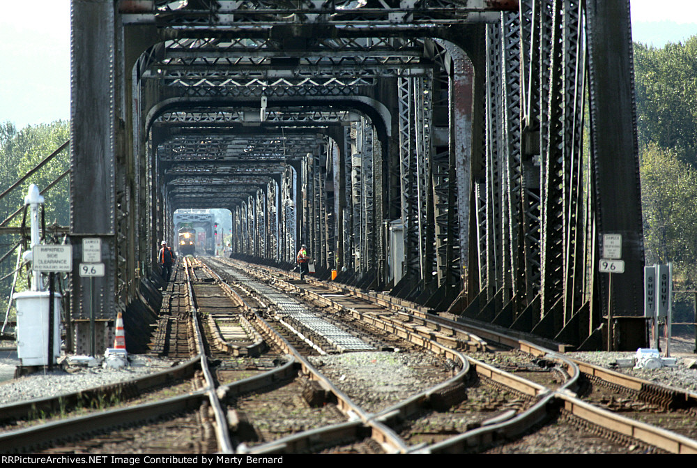BNSF Columbia River Bridge From the Amtrak Station