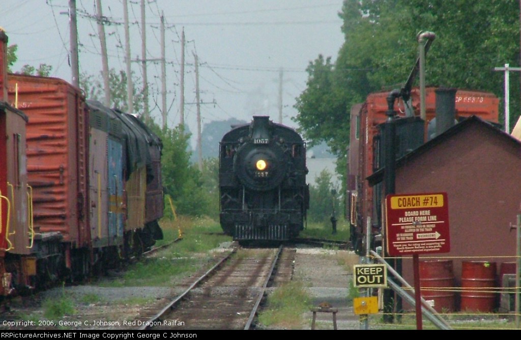 Coming into the station