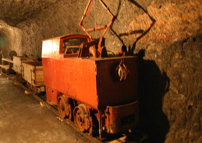 Coal Mine Tug inside Hallstatt Salt Mine