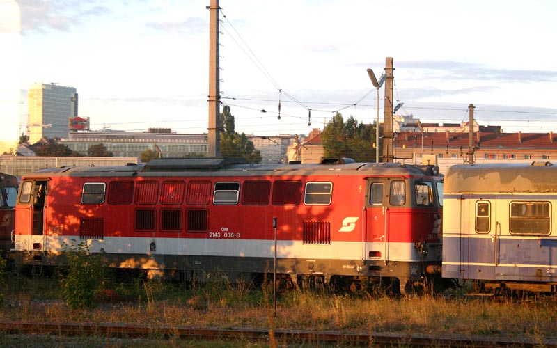 OBB Locomotive Near Sudbahnhof Station