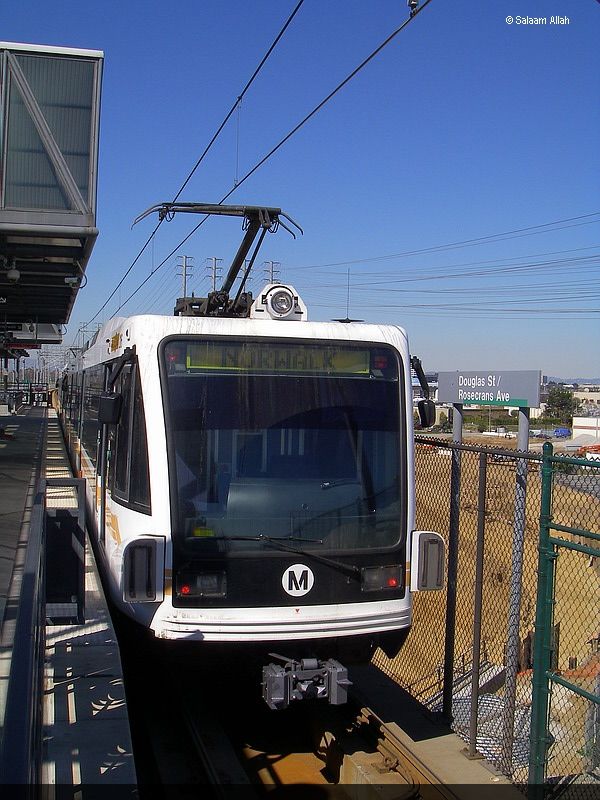  LACMTA Green Line light rail transit system Los Angeles County Ca