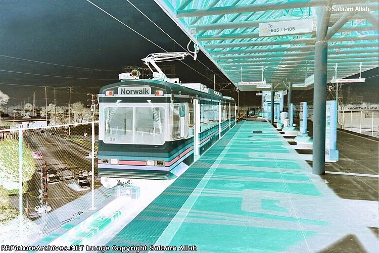 LACMTA Green Line light rail transit system Los Angeles County Ca