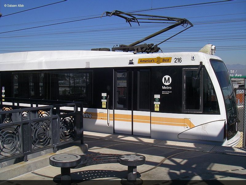  LACMTA Green Line light rail transit system Los Angeles County Ca