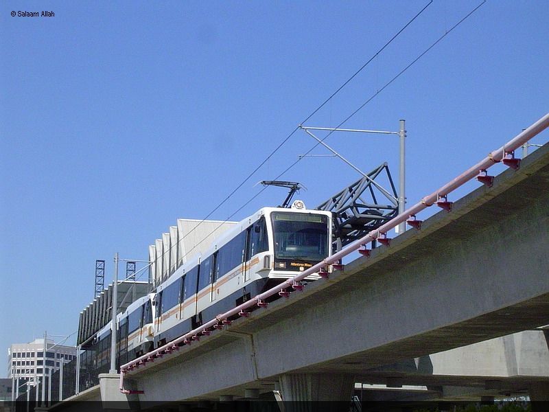 LACMTA Green Line light rail transit system Los Angeles County Ca 