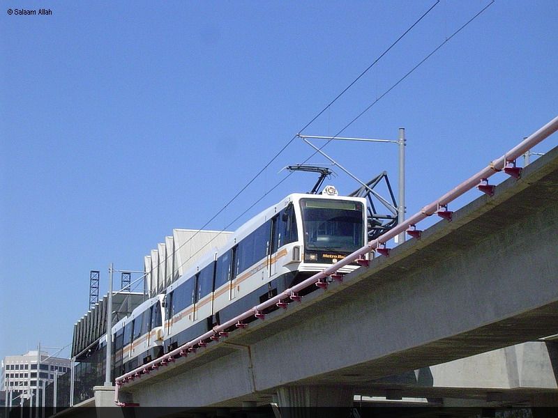 LACMTA Green Line light rail transit system Los Angeles County Ca 