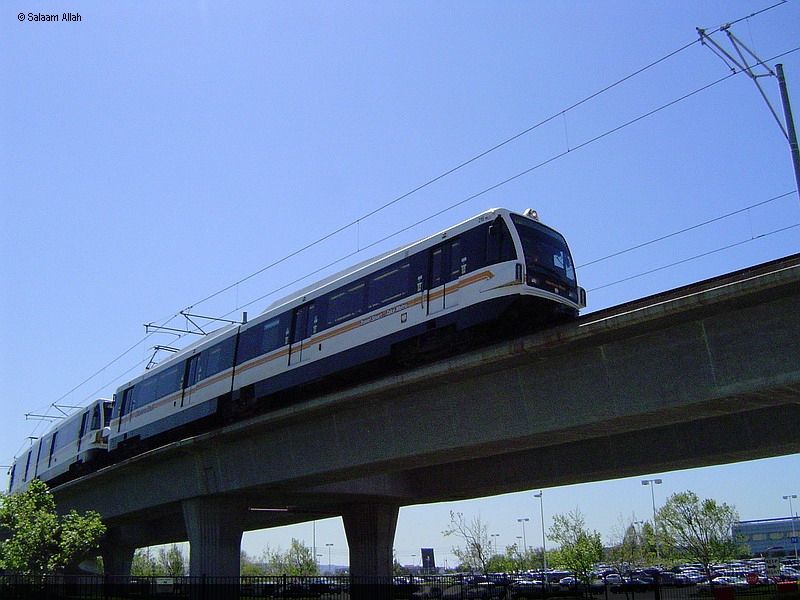 LACMTA Green Line light rail transit system Los Angeles County Ca 