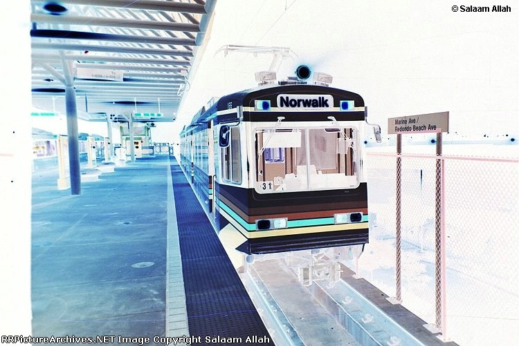  LACMTA Green Line light rail transit system Los Angeles County Ca