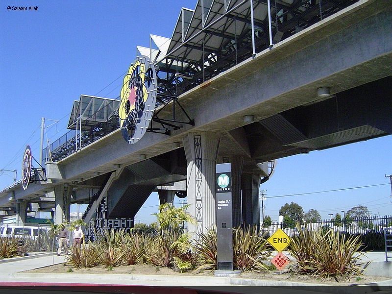 LACMTA Green Line light rail transit system Los Angeles County Ca 