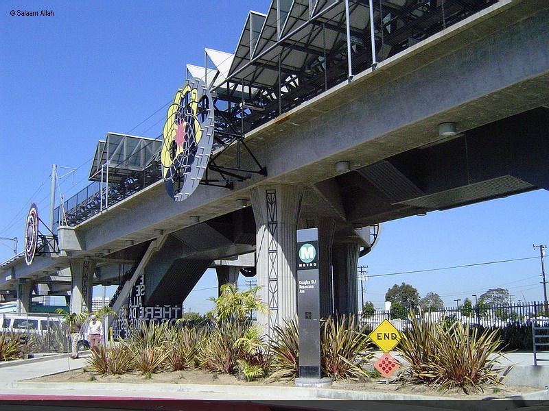LACMTA Green Line light rail transit system Los Angeles County Ca 