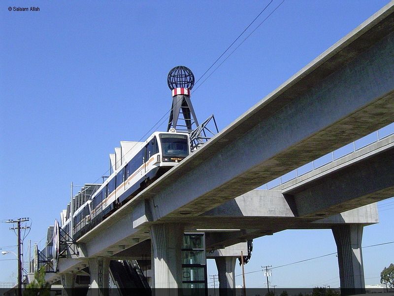 LACMTA Green Line light rail transit system Los Cngeles County Ca 