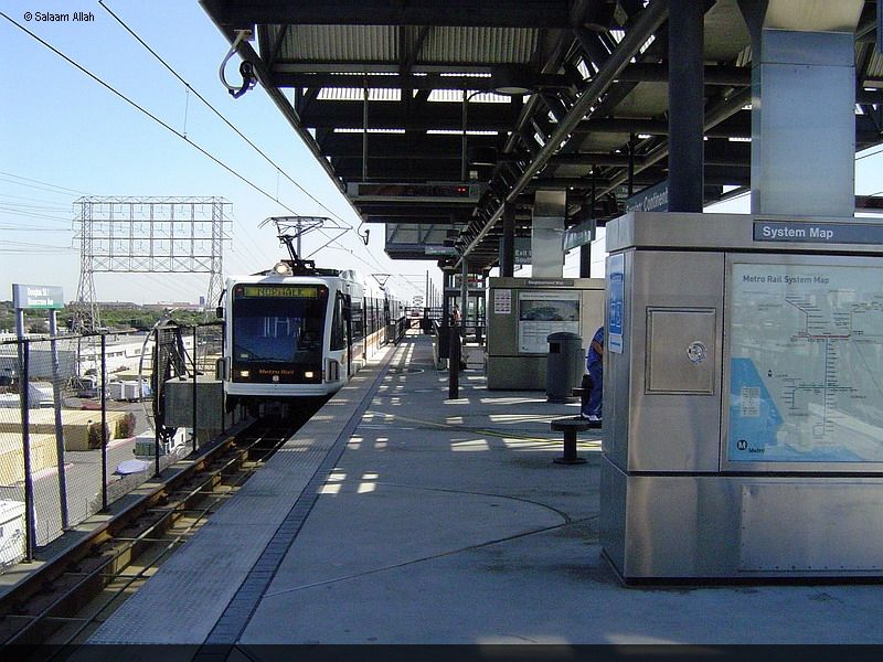 LACMTA Green Line light rail transit system Los Angeles County Ca 