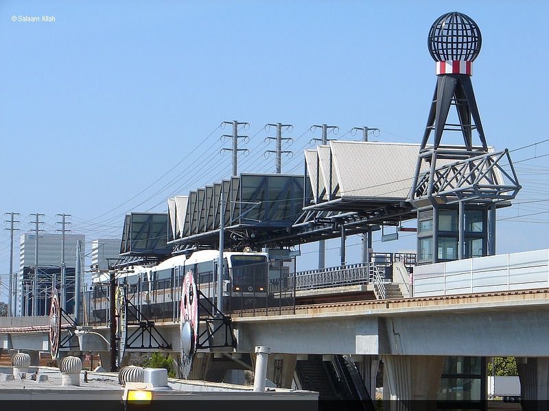  LACMTA Green Line light rail transit system Los Angeles County Ca