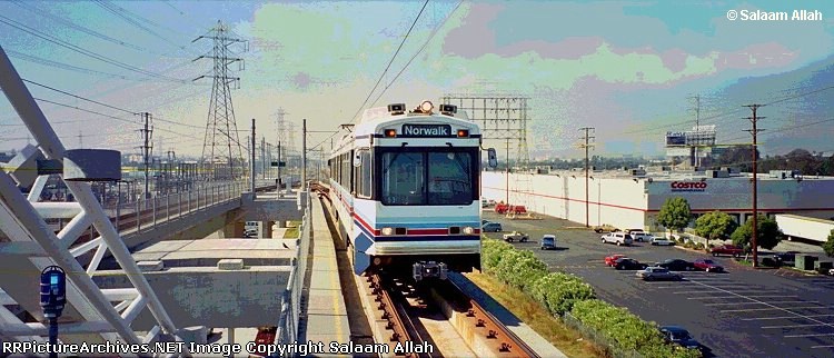  LACMTA Green Line light rail transit system Los Angeles County Ca