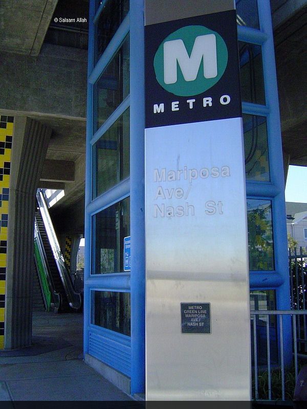 LACMTA Green Line light rail transit system Los Angeles County Ca 