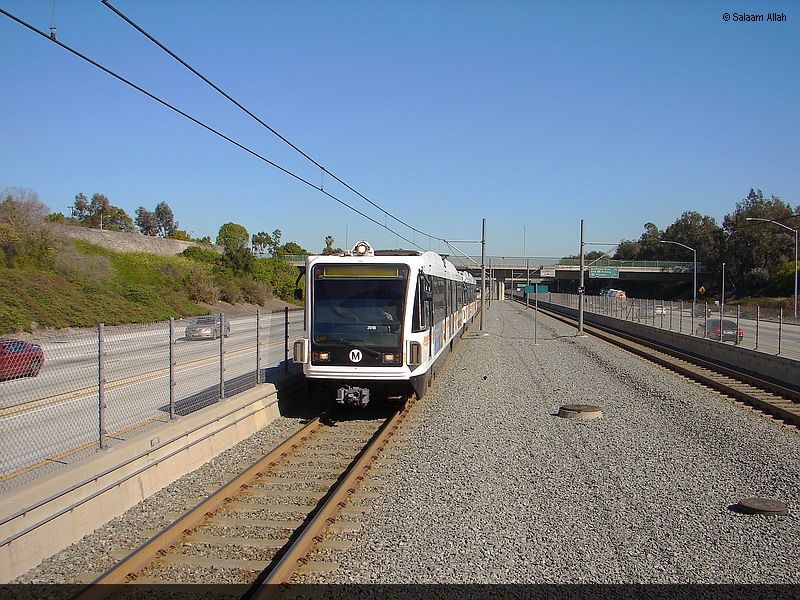 LACMTA Green Line light rail transit system Los Angeles County Ca 