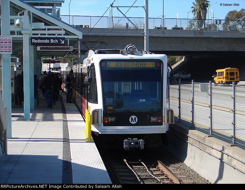 LACMTA Green Line light rail transit system Los Angeles County Ca
