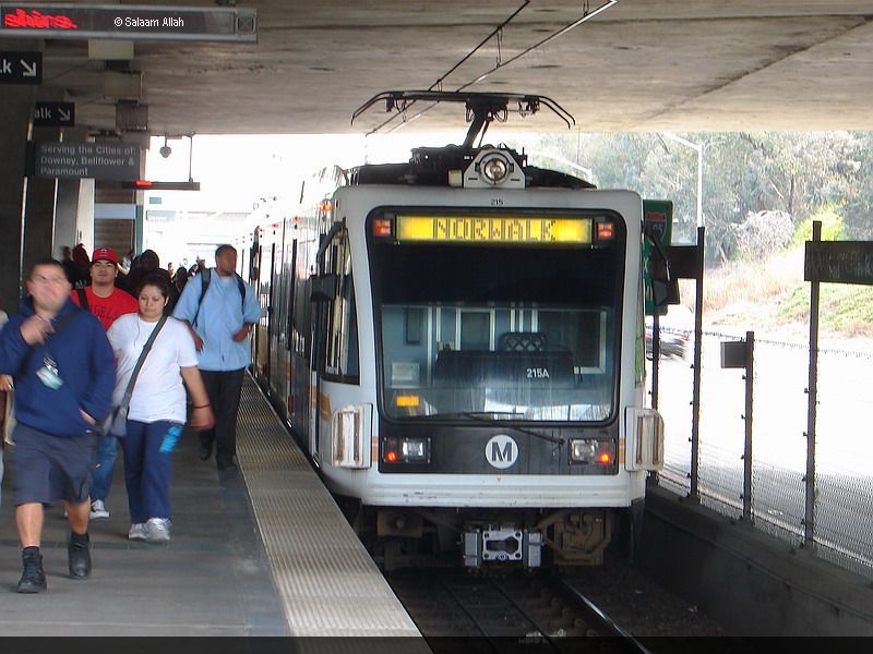 LACMTA Green Line light rail transit system Los Angeles County Ca