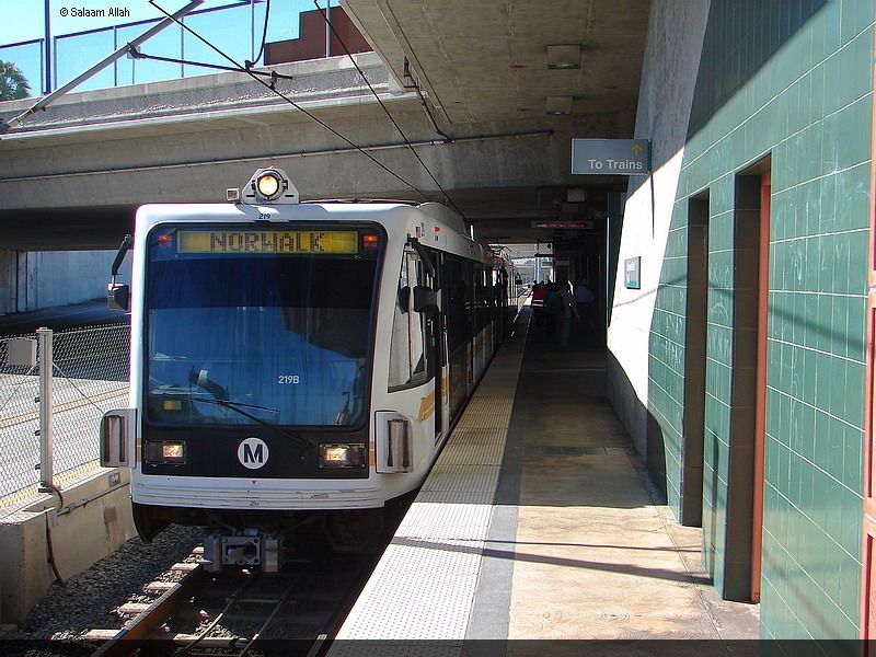 LACMTA Green Line light rail transit system Los Angeles County Ca 