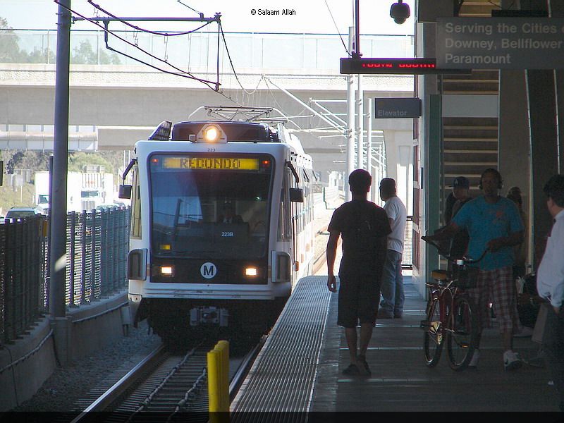 LACMTA Green Line light rail transit system Los Angeles County Ca 