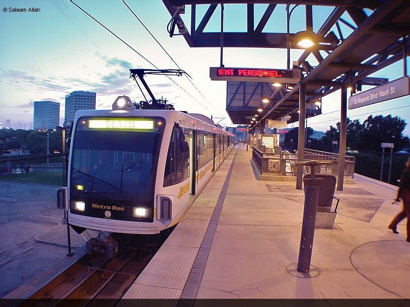 LACMTA Green Line light rail transit system Los Angeles County Ca