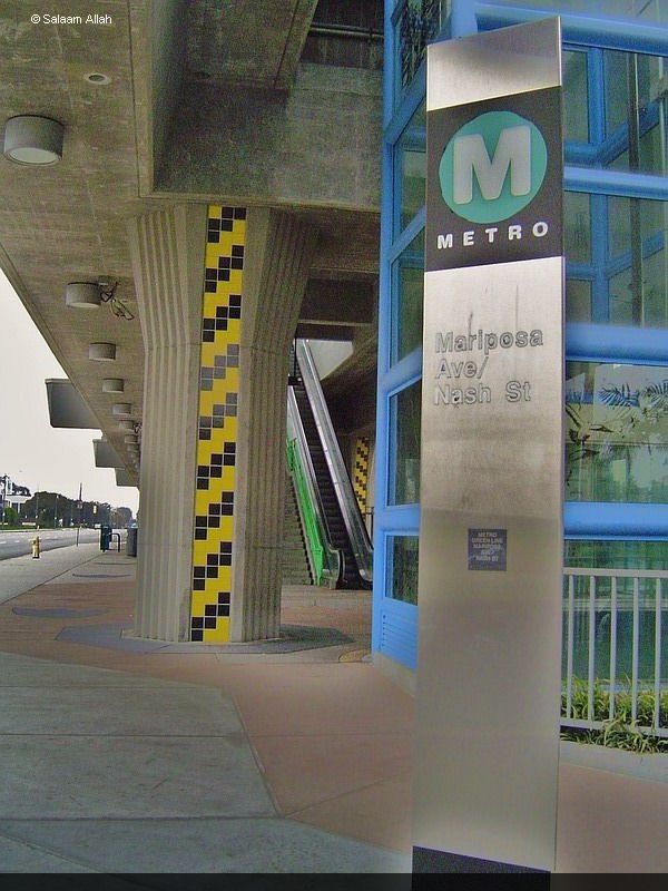 LACMTA Green Line light rail transit system Los Angeles County Ca