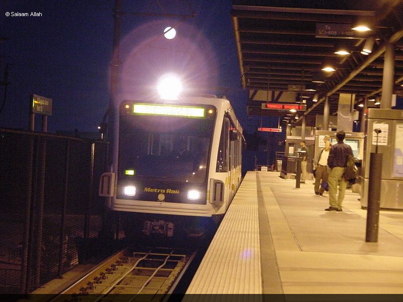 LACMTA Green Line light rail transit system Los Angeles County Ca