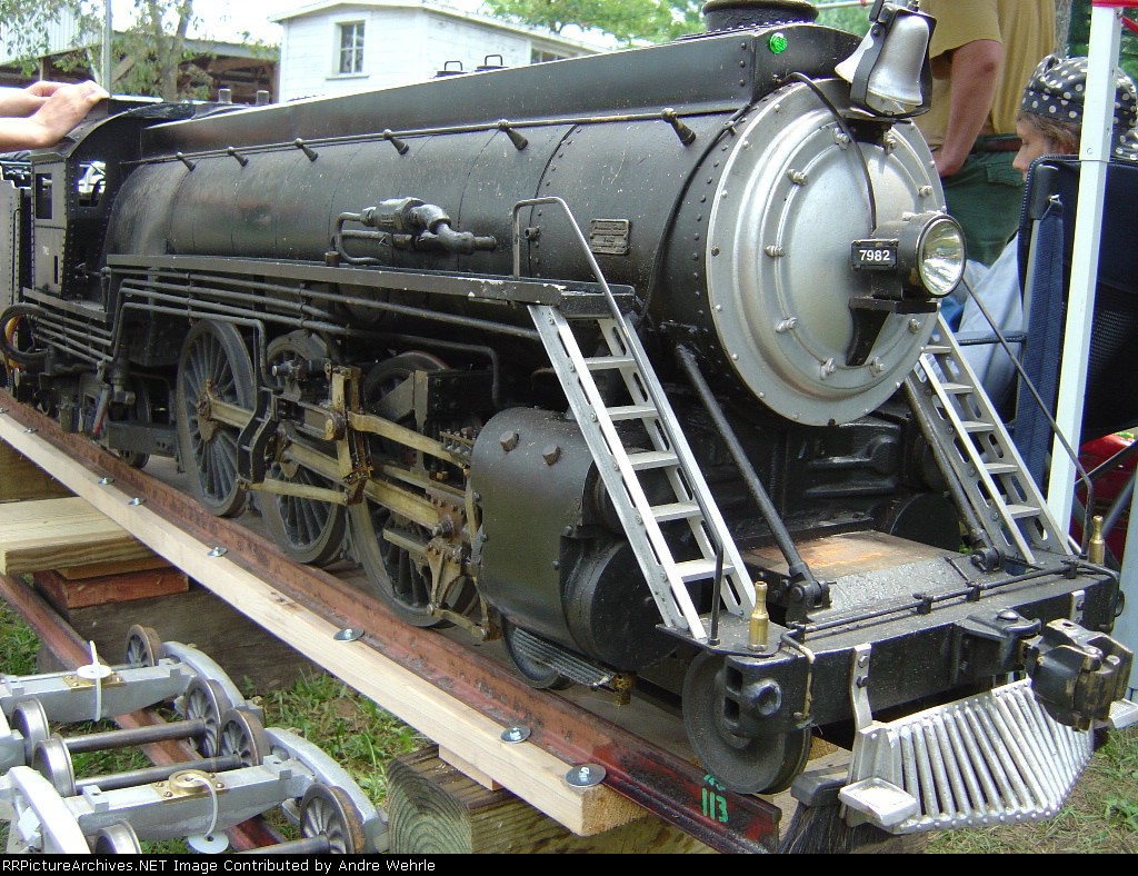 Live steam SP 7982 Pacific for sale at the Badger Steam & Gas Engine Show