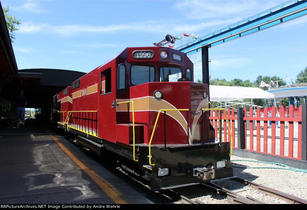 Whiskey River 1996 emerges from the coach shed to begin the day's work