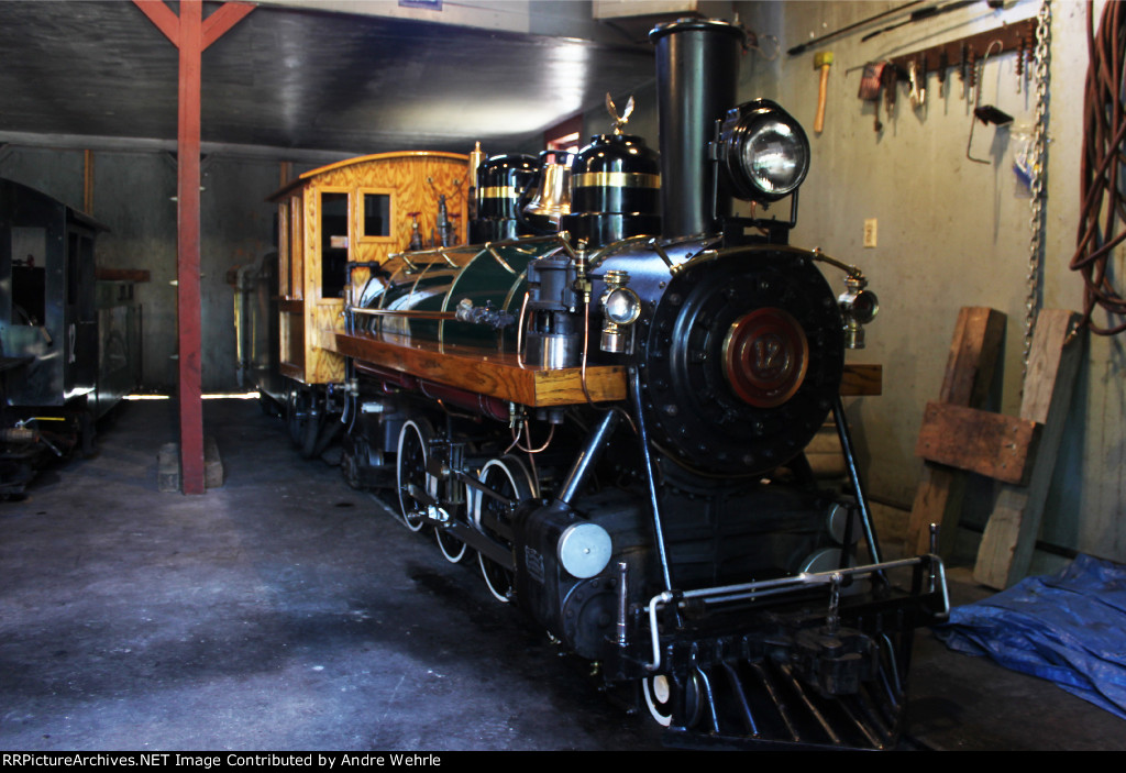 Whiskey River RR 4-6-2 No. 12 "Oakland Acorn" looks much the same as it did 22 years ago