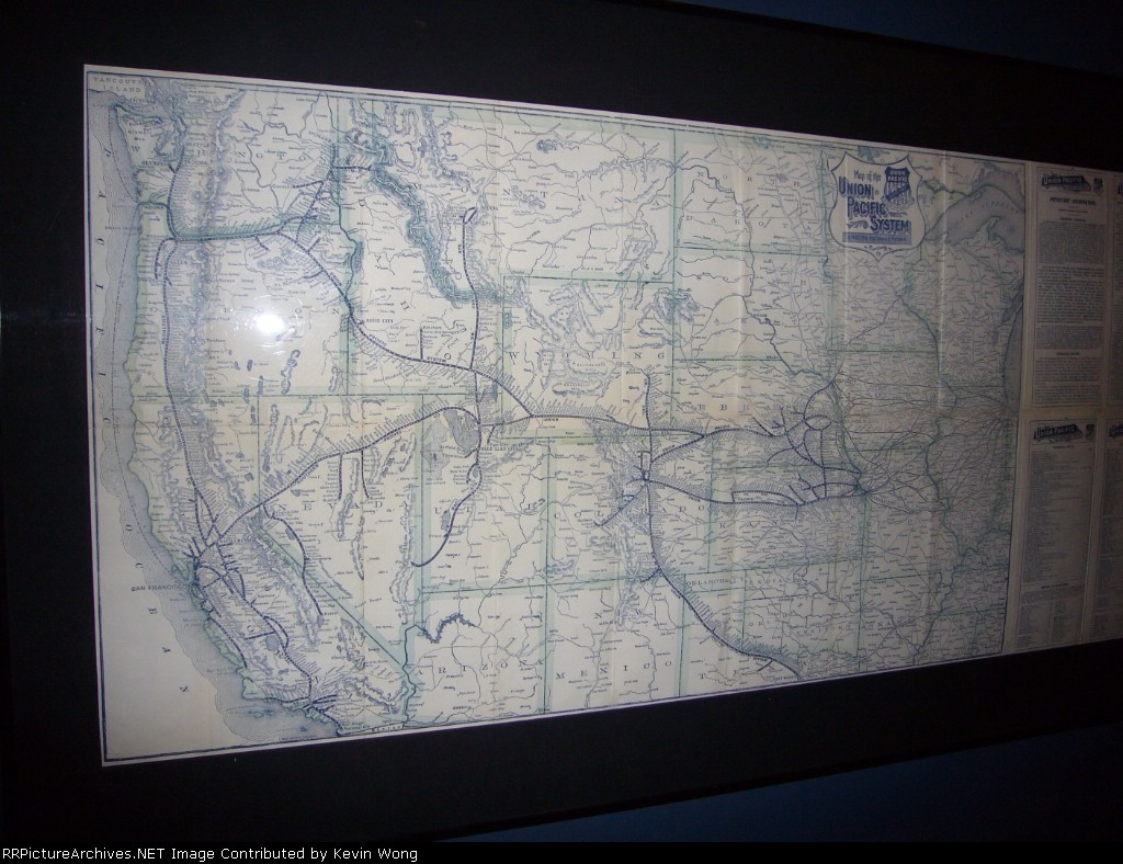 UP system map, early 20th century