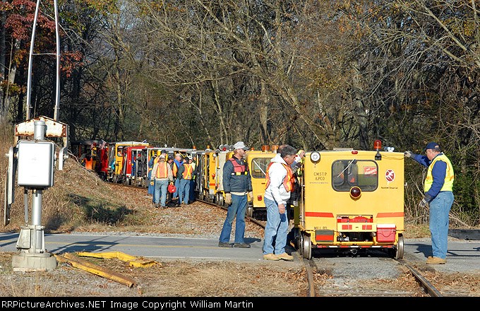 Lining up for departure