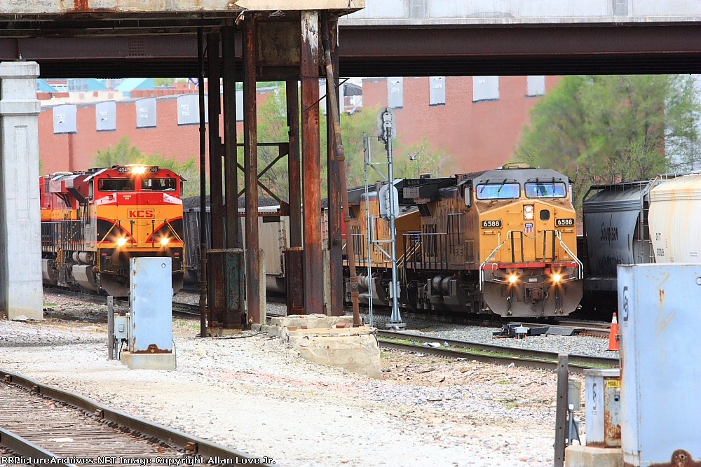 UP 6588 east and KCS 4048 east