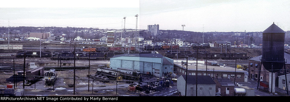 Potomac Yard Looking West%Across the Missing Roundhouse at the West Hump